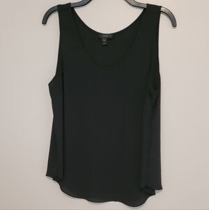 J. Crew Black Sleeveless Scoop Neck Blouse